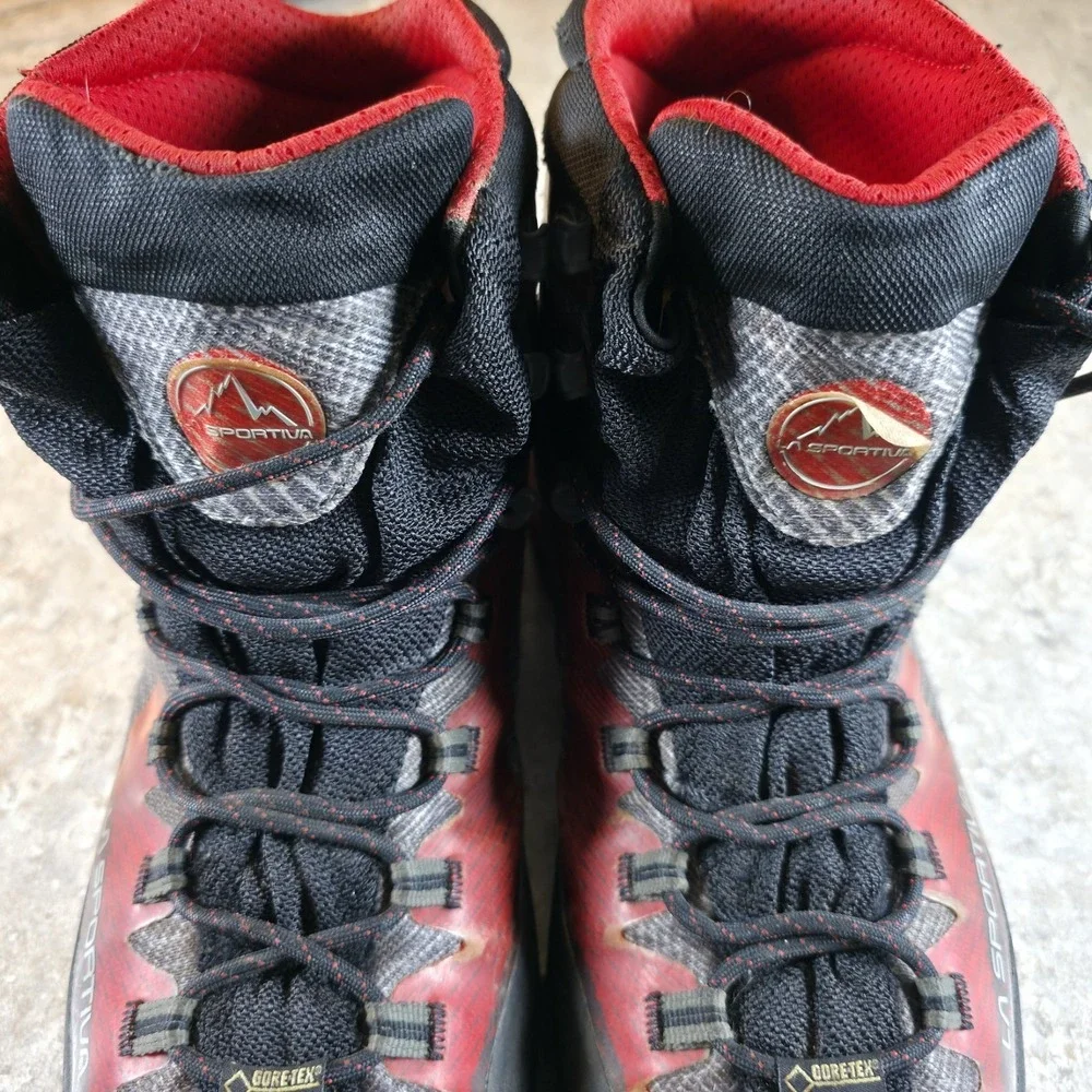 La Sportiva Trango‎ TRK GTX Hiking Boots Mens 12 Red Black Gore-Tex Waterproof